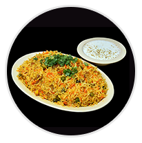 Veggie Biryani w/Raita